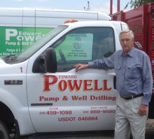 Edward Powell with Truck